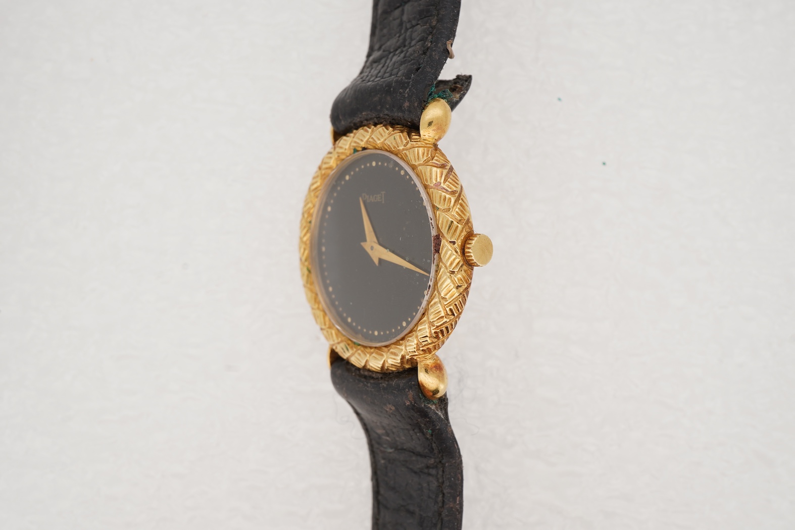 A lady's 18ct gold Piaget manual wind wrist watch